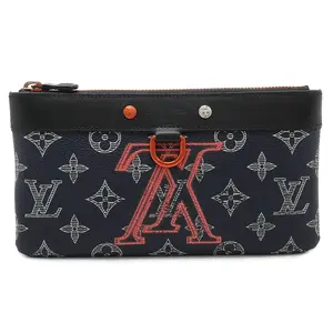 Pre-owned Louis Vuitton Canvas Small Leather Goods Pochette Apollo Monogram Pouch