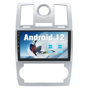 9" Car Stereo for Chrysler 300C 2004-2011 touch screen has Android Auto Wireless Carplay, Bluetooth WIFI supports GPS Navigation