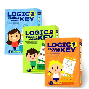 1 set, logic key educational toy for children, an introduction to logical thinking, puzzle game, more comprehensive and challenging, helps enhance overall brain power, suitable as a gift for children, Shape Recognition Puzzles