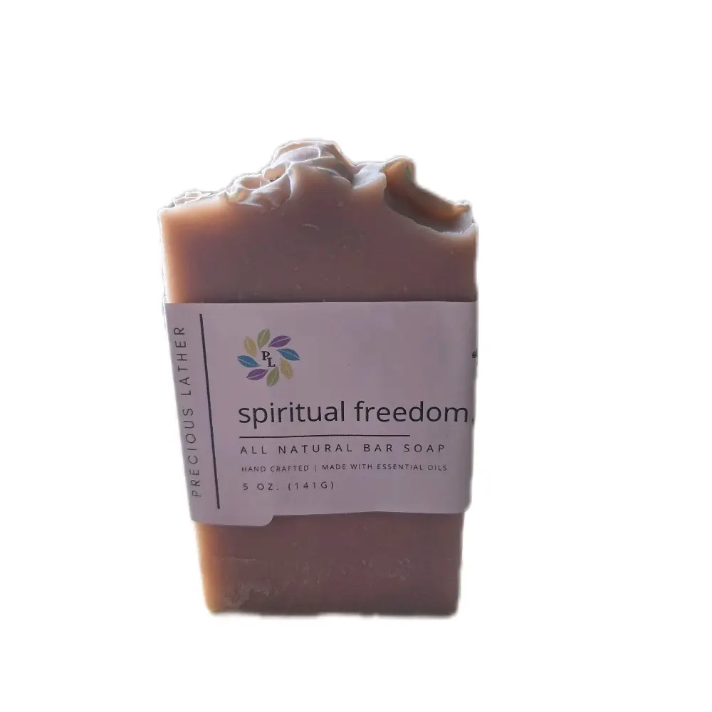 Precious Lather Spiritual Freedom All Natural Bar Soap Lemongrass & Patchouli Essential Oils Handcrafted 5 0z.