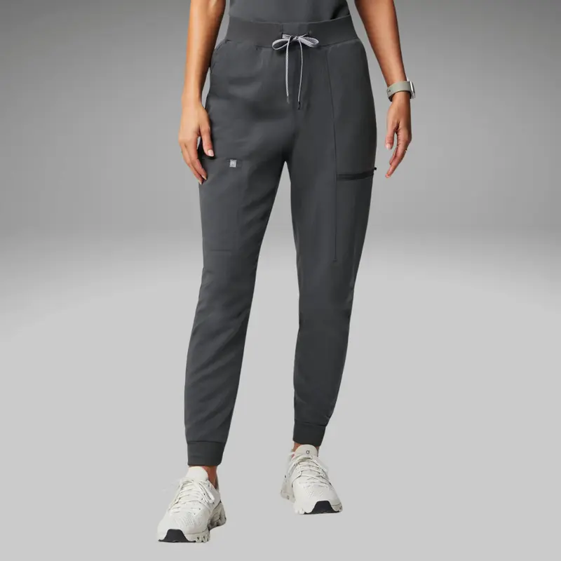 Fabletics Women's On-Call Scrub Jogger - Soft Stretchable, Breathable, Elastic Drawstring Style, 4-Way Stretch All-Seasons Workwear Uniform with Anti-Fade, Anti-Pilling Features