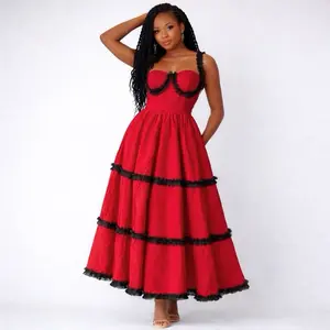 Noir Muse Tiered Dress