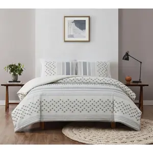 Brooklyn Loom Mia Tufted Texture King ComforterSet