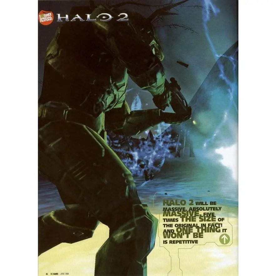 Halo 2 Limited Edition Game Poster with Print Design, Graphic Wall Art for Home Room Decor