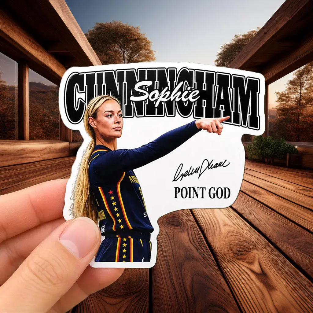 Autograph Signature Graphic Vinyl — Sophie Cunningham Pointing Sticker