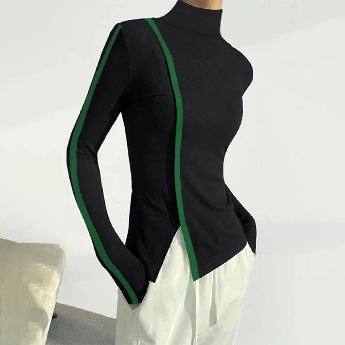 Black + green ribbon