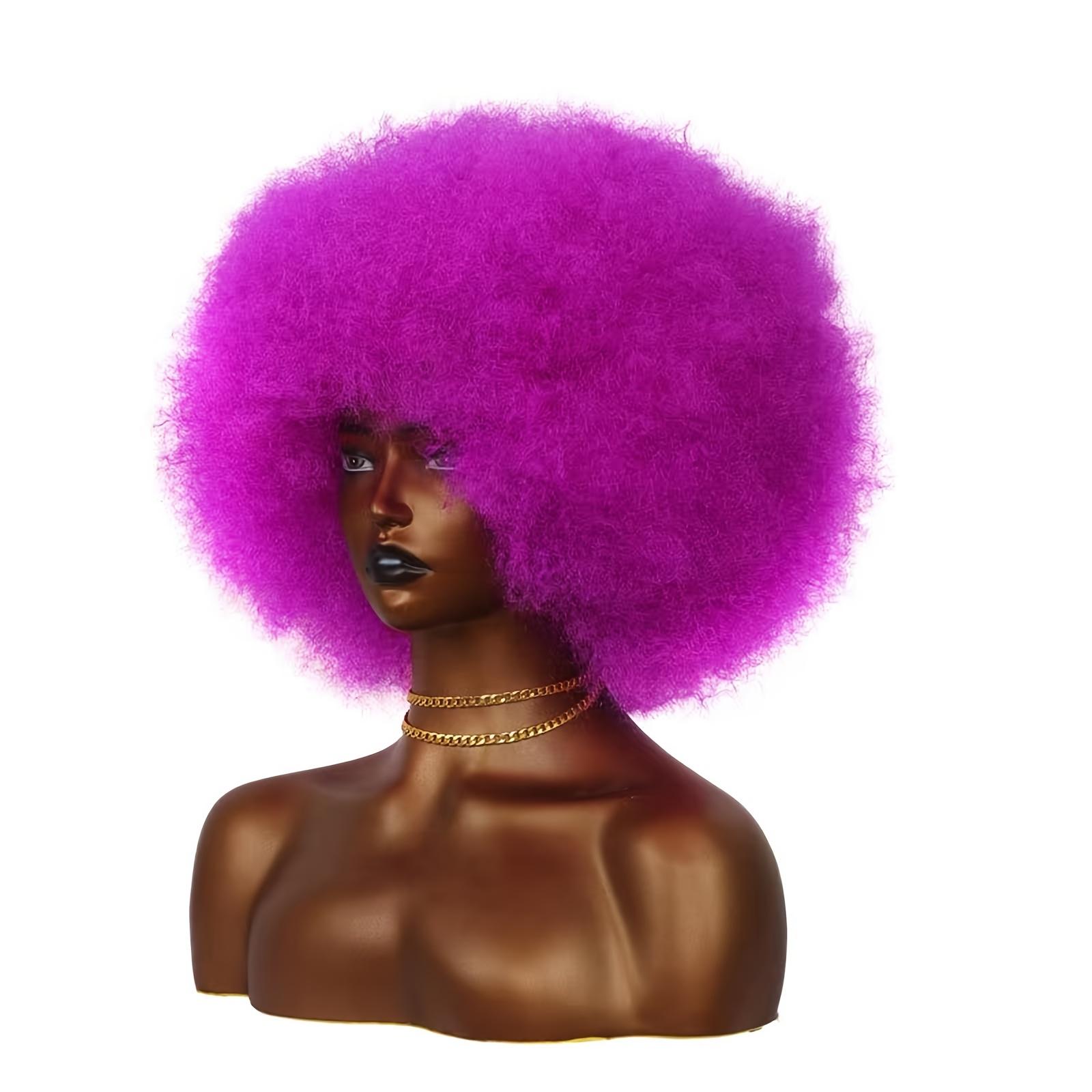 A Vintage 70S Afro-Style Curly Wig with Density, Featuring a Soft And Full Fluffy Look, Perfect for Parties And Cosplay