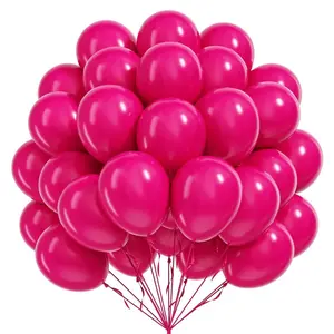 Hot Latex Helium Balloons 5/10/12/18/36 Inches, 5/10/35/80/150 Pcs, with Ribbons, Balloon Set, Birthday Wedding Engagement Party Decorations, Birthday Parties