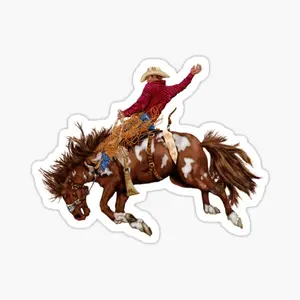 Vintage rodeo cowboy Sticker