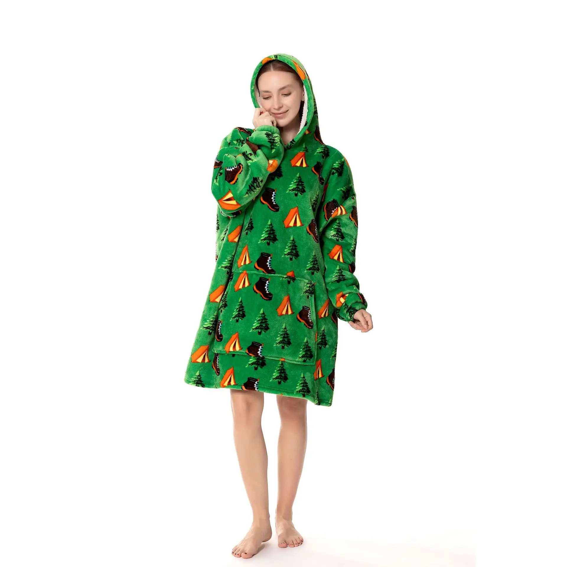 Forest television blanket