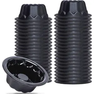 50-Pack Mini Cake Pans for Baking - 4 Inches Silicone Cake Pans for Flan Molds - Reusable Cake Mold for Pumpkin Cake,, Brownies