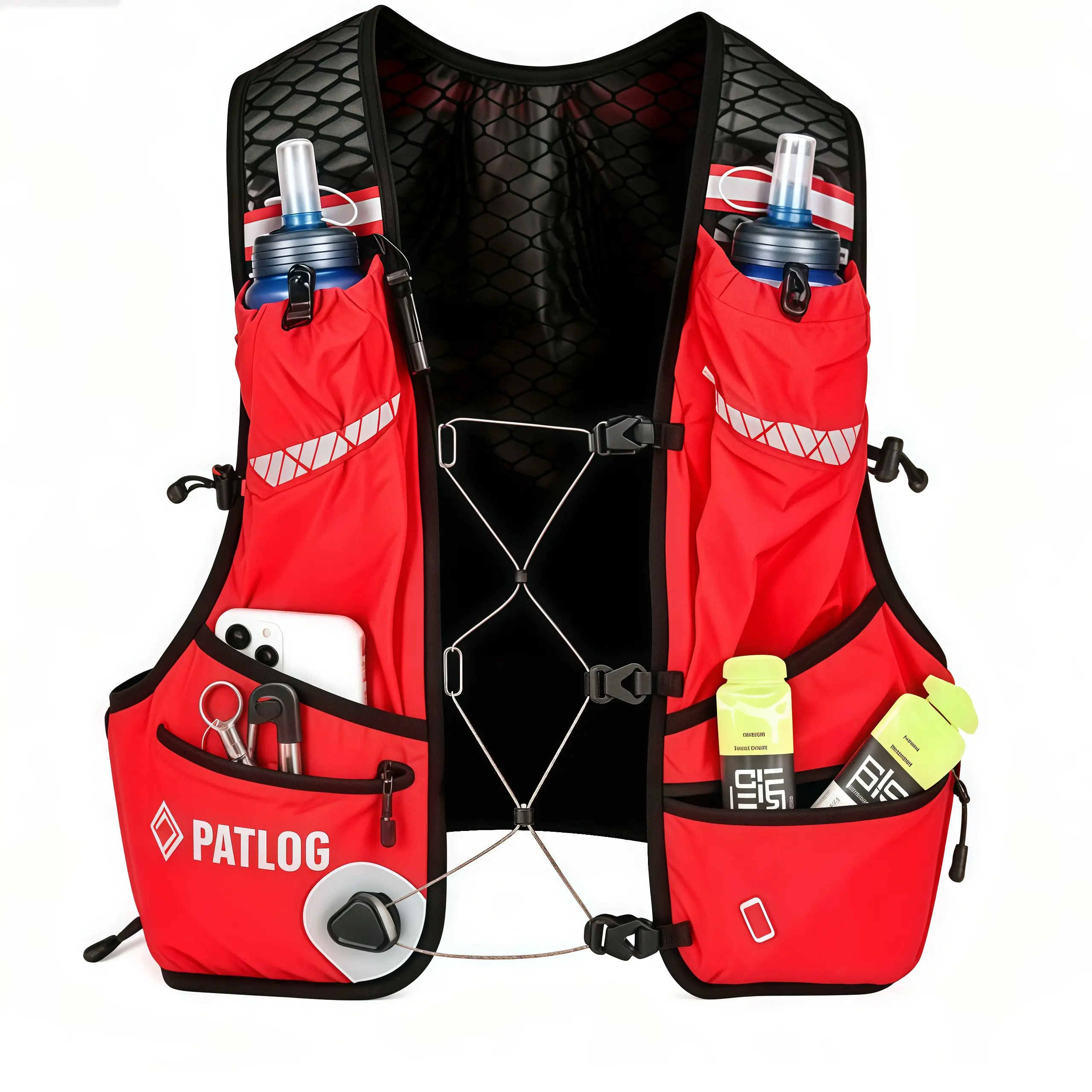 Hydration Vest Backpack 8L With 1.5L Water Bladder Ultralight 3D Mesh Reflective For Running Cycling Hiking Daypack