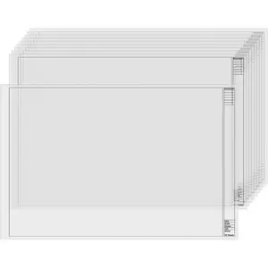10 Sheets Architectural Vellum Paper 18" x 24" Drafting Vellum Tracing Sheets White Translucent Drafting Paper Rag with Border and Title Block for Drawing Sketching Architecture Building