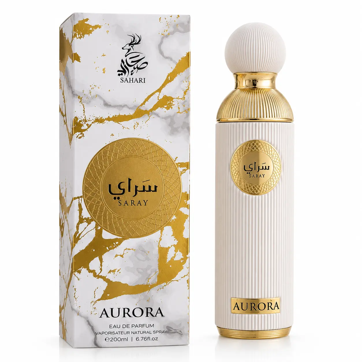 Sahari Saray Aurora Eau De Parfum (200ml) - Luxury  Women's Fragrance, Long-Lasting Vanilla & White Musk Scent