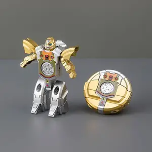 Trending Rotating Fidget Spinner Transformer Robot Toy for Kids, Stress Relief Mini Toys Gift, Educational Plaything