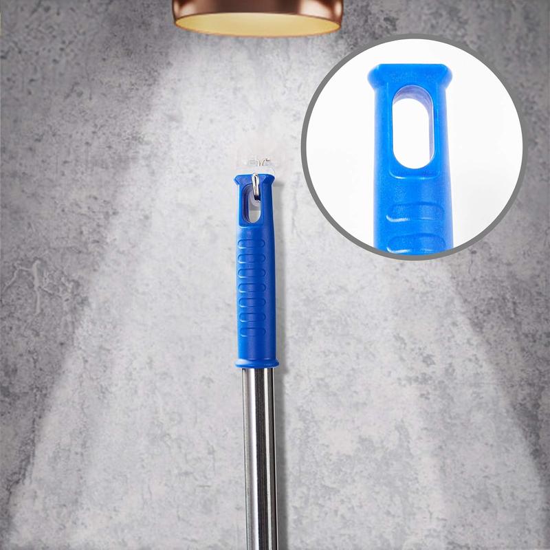 [New Deal] Cobweb Duster with Extension Pole, Washable Cleaning Duster Kit, 15-100 Inch Long Aluminum Telescoping Pole for Ceiling Fan