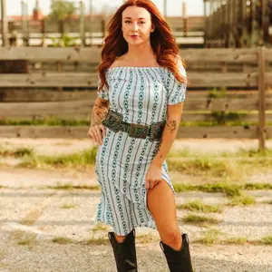 Vestido Lucky & Blessed Aztec Ivory DR558-WTSER