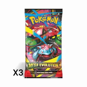 MEGA EVOLUTIONS BOOSTER PACK x3