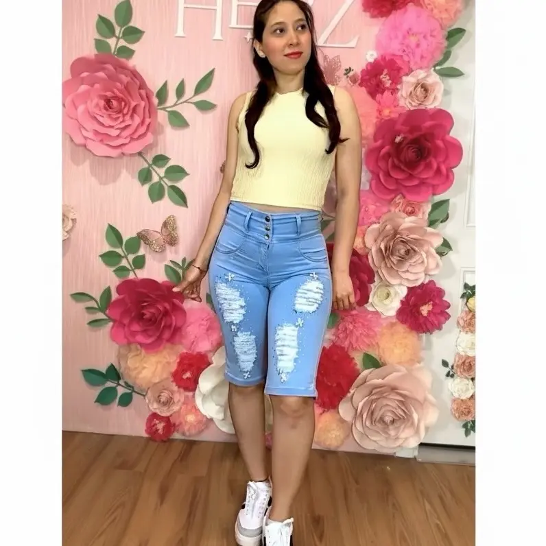Perla Torero 2-Piece Outfit for Women, Colombian Look Denim Jean Pants with Matching Top for Summer Fashion, Matching Tops, Casual Set, Denim Fit, Elegance, Style, Outfits, Women's Clothes, Pants + Top