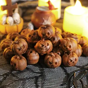 20 Pieces Resin Pumpkin for Decoration Halloween, Miniature Pumpkin, Artificial Mini Pumpkin Decoration, Suitable for Halloween Party Gifts, Home Garden Decoration Craft DIY Ornaments