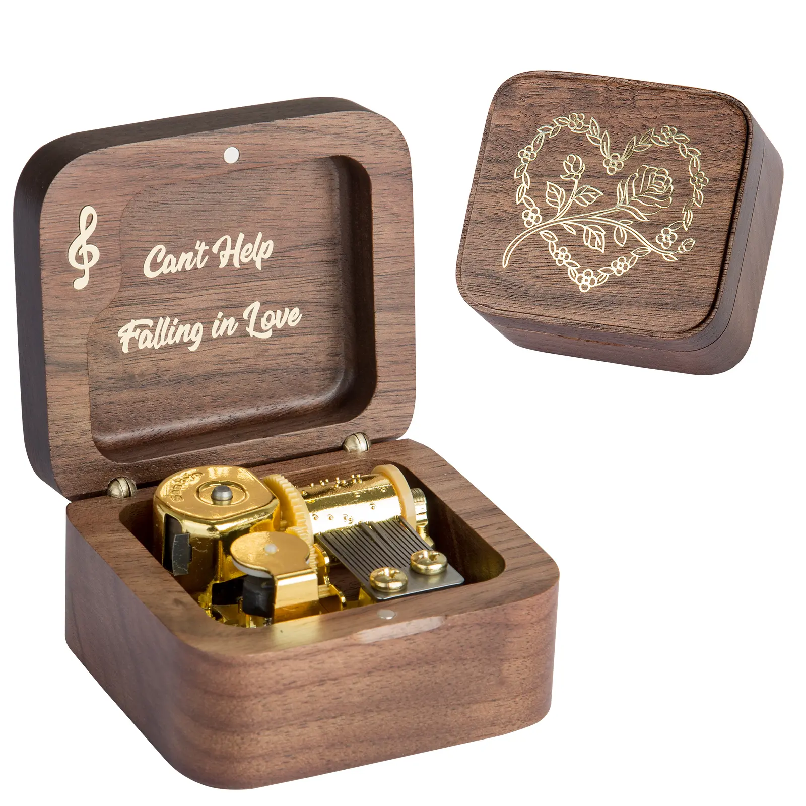 Can't Help Falling in Love Music Box, Wind up Musical Boxes Gifts for Birthday Anniversary Thanksgiving Day Christmas