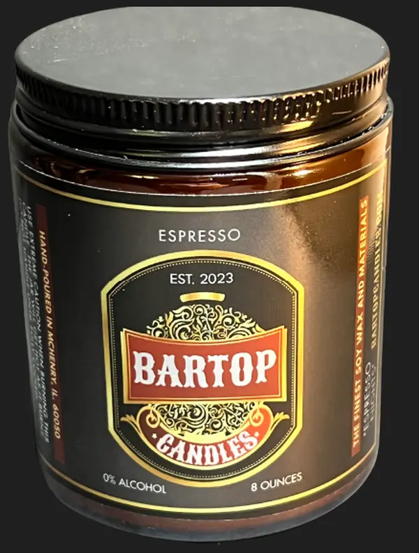 Espresso / Coffee 8 OZ. Candle by Bartop Candles