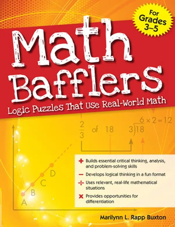 USED Book - Math Bafflers: Logic Puzzles That Use Real-World Math (Grades 3-5) by Rapp Buxton, Marilynn L. (Paperback) - english