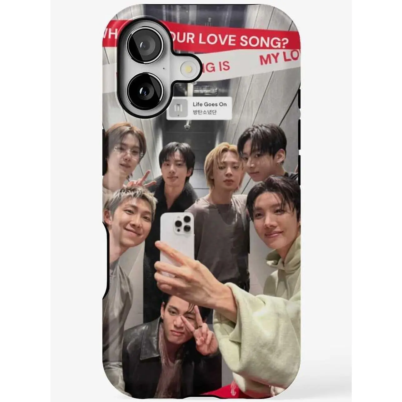 K-Pop Phone Case | Fanart Inspired Cover | 7 Member Idol Fan Gift | Compatible with iPhone 11, 12, 13, 14, 15, 16, 17 & more