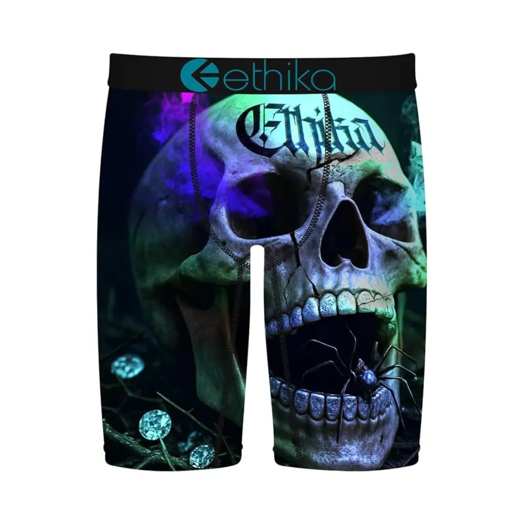 ETHIKA Original Death's Treasure Staple - Men's Soft, Stretch Spandex Menswear Underwear, Fabric