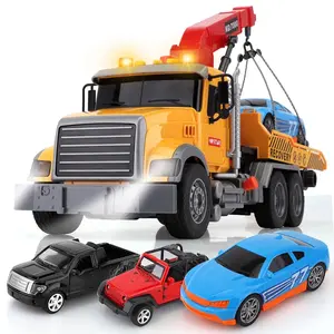 Tow Truck Toy Set with Race Car Metal Off-Road Vehicle and Metal Pickup Truck Ideal Toddler Toys for Kids Ages 4 to 8 Fun Kids Toy for Boys 3 Years and Up Educational Playtime Vehicles TikTokShopBacktoSchool