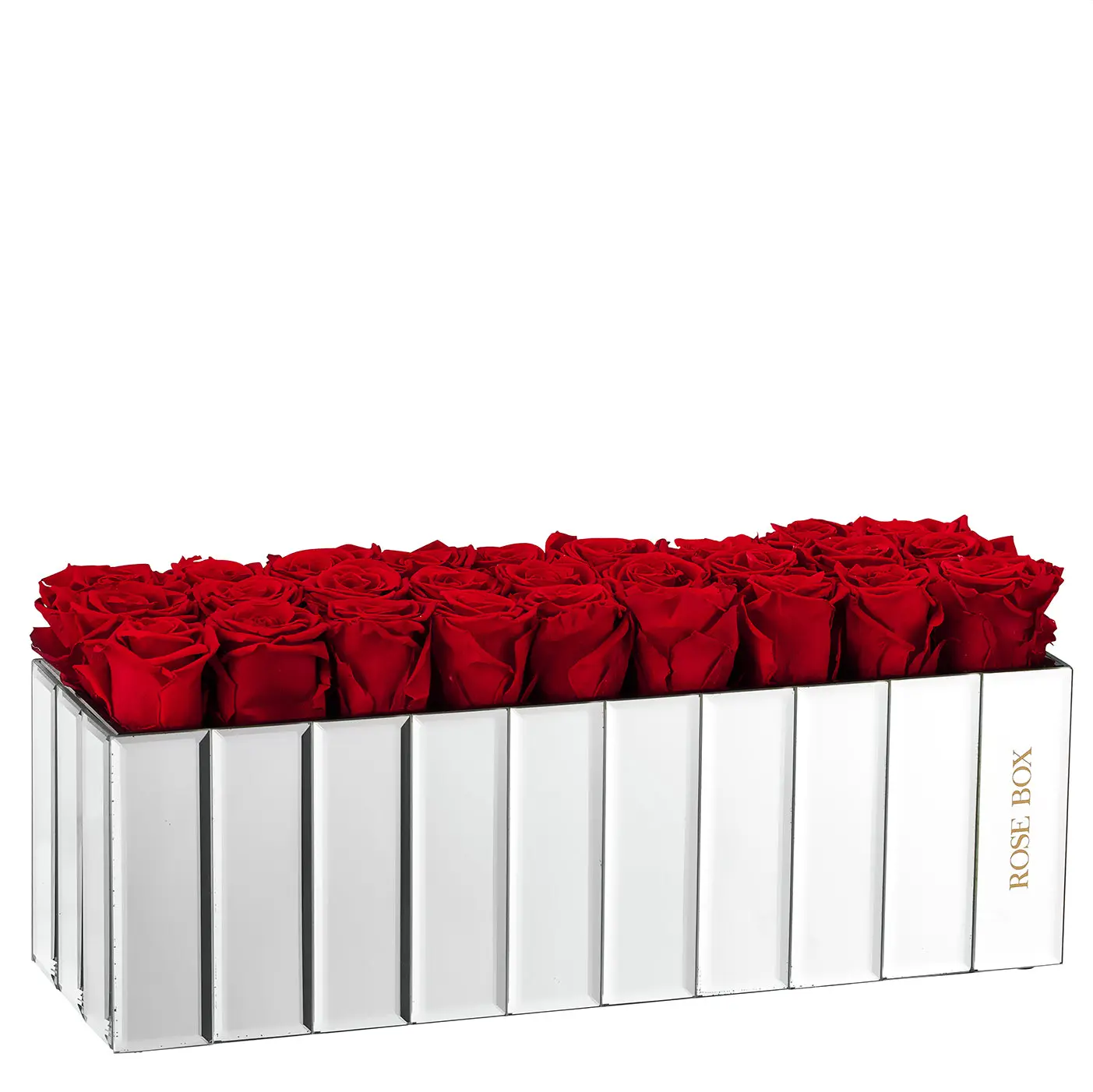 Rose Box NYC Luxury Mirror Room Decor - Long Lasting Real Roses