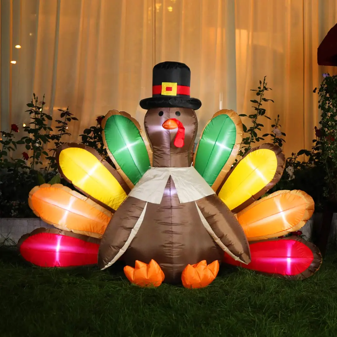 5ft Turkey with Colorful Tail
