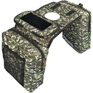 ATV Tank Bag Saddle Bag   Bag Compatible with Snowmobile Sportsman Scrambler FourTrax Grizzly UTV Hanging Storage Bag Camo Green
