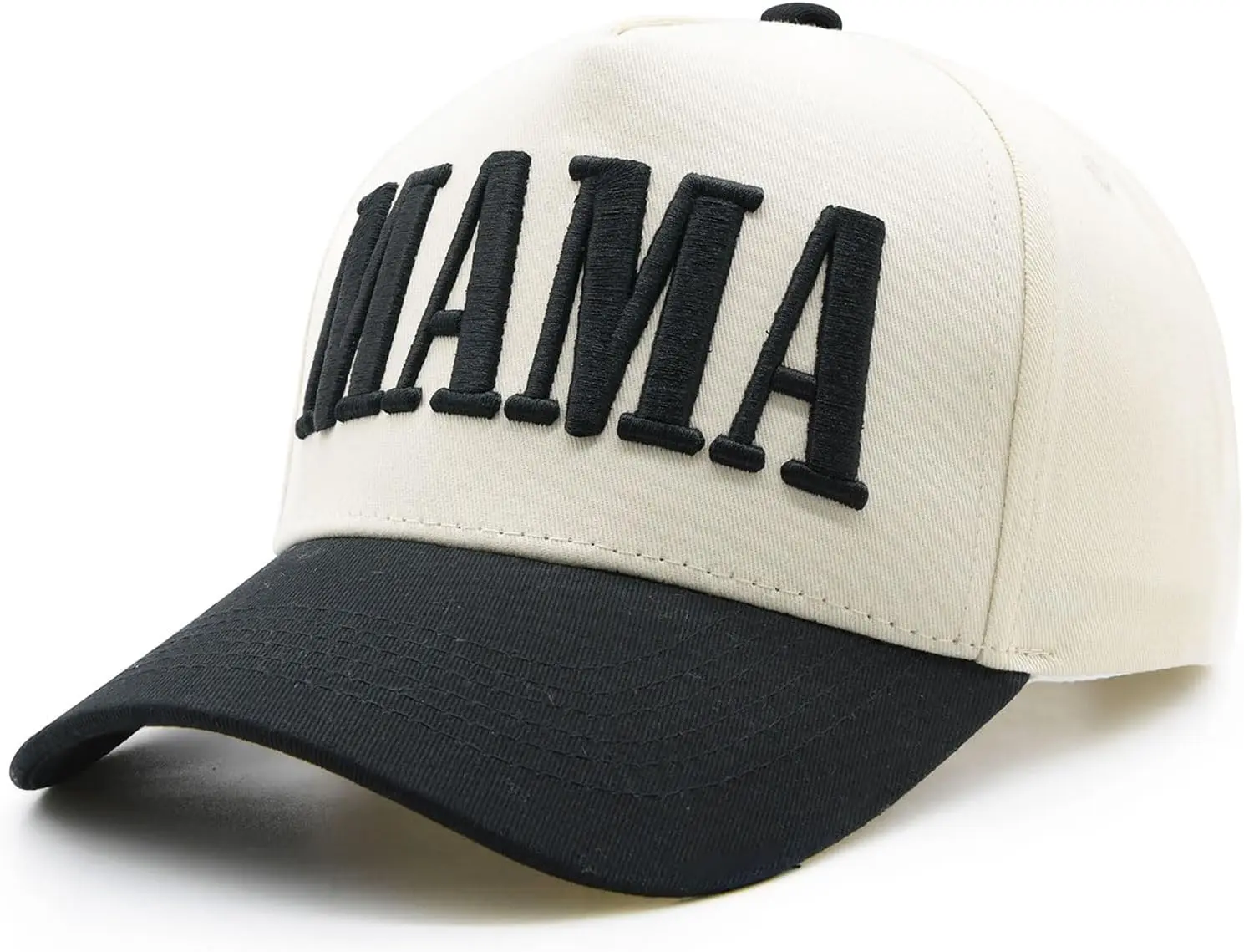 Vintage Trucker Hat with Mama Embroidery - Adjustable Snapback Cap Mama Embroidered Trucker Hat for Women, Vintage Mom Baseball  main image 3