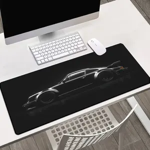 Diatom Mud Classic Black Sports Car Extended Mouse Pad | Vintage Automotive Desk Mat, Non-Slip Absorbent Large Gaming Pad for Car Enthusiast Home Office Decor #DiatomMudDeskPad #ClassicBlackSportsCarMat #VintageAutomotiveDecor #GamingMousePad
