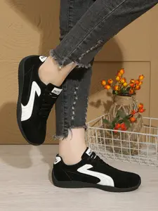 Women's Vintage Casual Sneakers Trendy Walking Sneaker Spring New Fashion Low-Top Lace-Up Comfortable Versatile Skate Shoes, Stylish Sporty Footwear