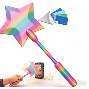 Magic Wand Credit Card Holder - Fairy Star Wand Credit Card Holder, 3D Printed Wand Tap to Pay