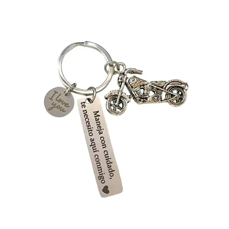 Motorcycle Keychain Charm for Men Women Car Keychain Key Ring Bag Charm Couple Gifts