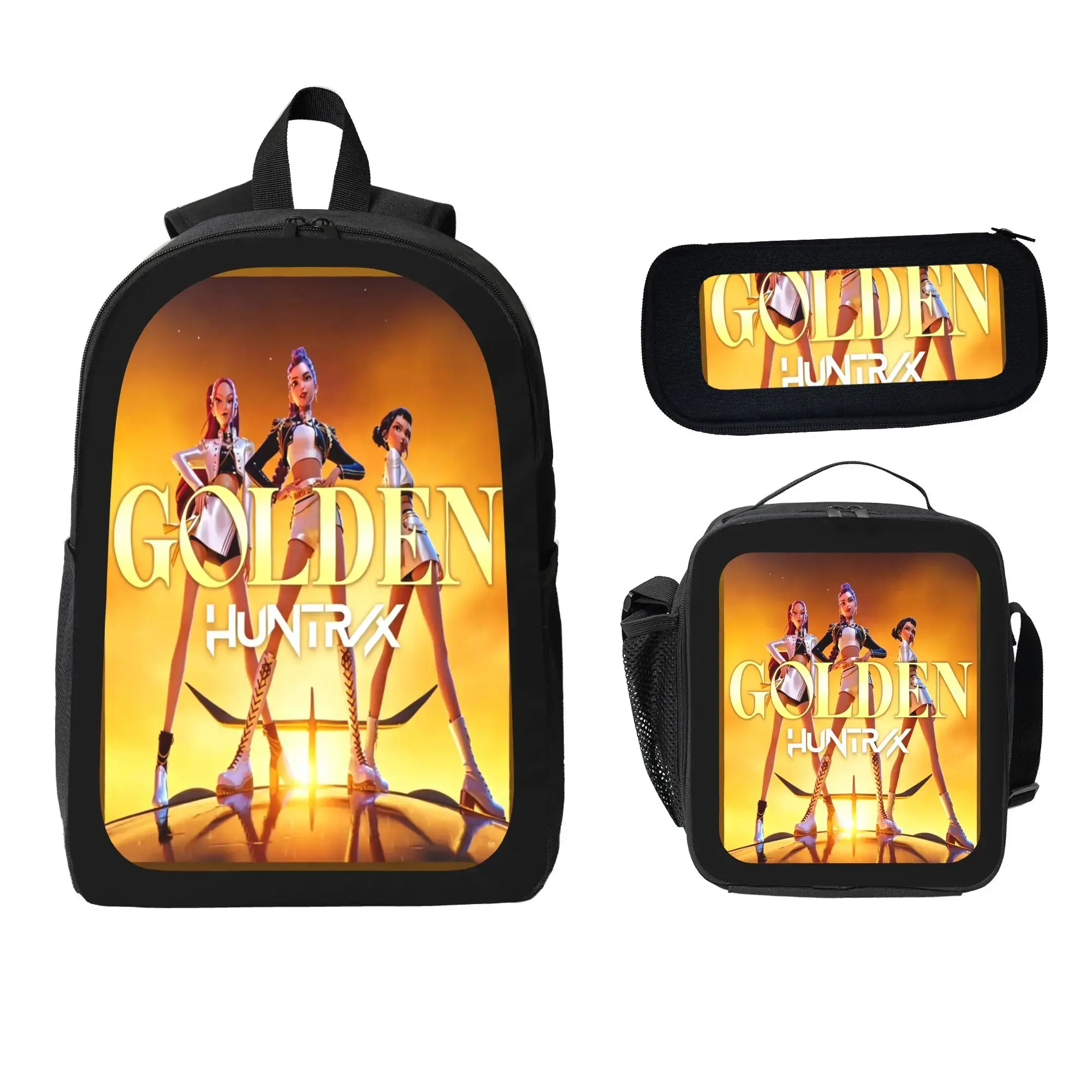 Trendy Fantasy K-Pop Demon Hunters Complete Matching School Bag Set Back To School Essentials