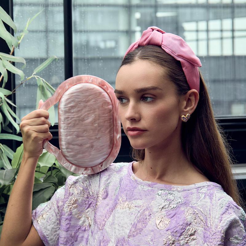 BUBBLEGUM VERONICA MOIRE HEADBAND - TikTok Shop display picture 1