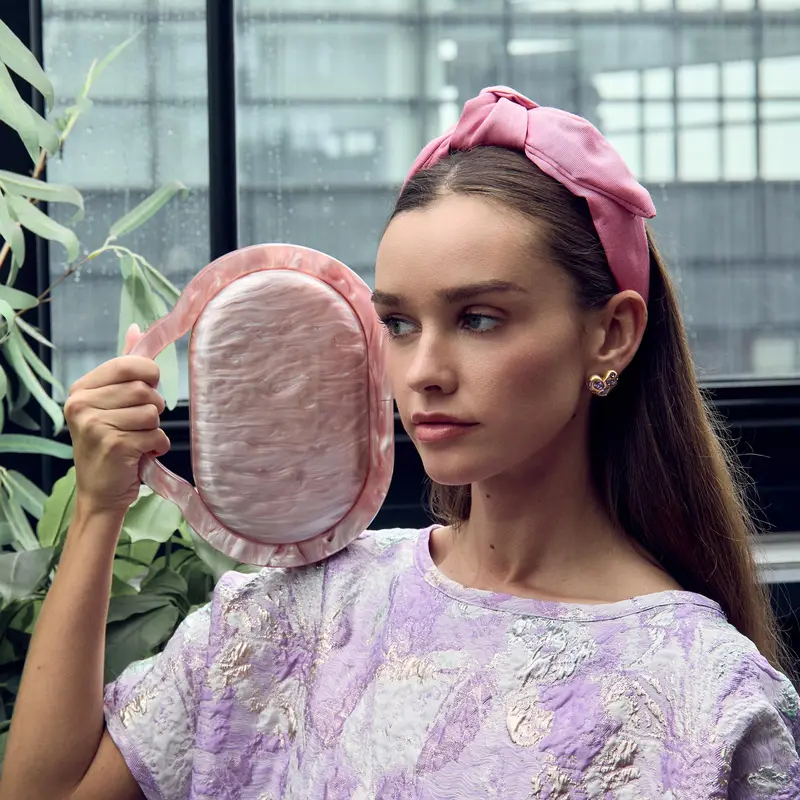 BUBBLEGUM VERONICA MOIRE HEADBAND - TikTok Shop display picture 1