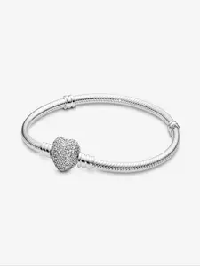 Women's Snake Chain Bracelet, Classic Bone Basic Chain, Fashion DIY Jewelry for Women, Perfect Accessory for Special Occasions and Daily Wear, Heart Shaped Bracelet