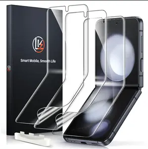 3 Pack for Samsung Galaxy Z Flip 6 / Z Flip 5 Screen Protector, Touch Sensitive, Full Coverage, Premium Quality Soft TPU, HD Clarity Screen Protector for Galaxy Z Flip 6 / Z Flip 5