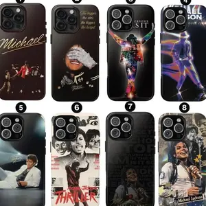 Michael Jackson Iconic Glove Tough Phone Case, Crystal Shockproof Drop Protection Cover for Legendary Singer Fans Compatible with iPhone X, 11, 12, 13, 14, 15, 16, 17 Series & Galaxy Series