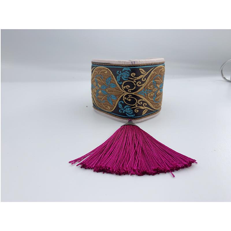 Ethnic Style Leather Dog Collar Small and Medium-Sized Dog Collar Greyhound  Whippet collar (non-adjustable)