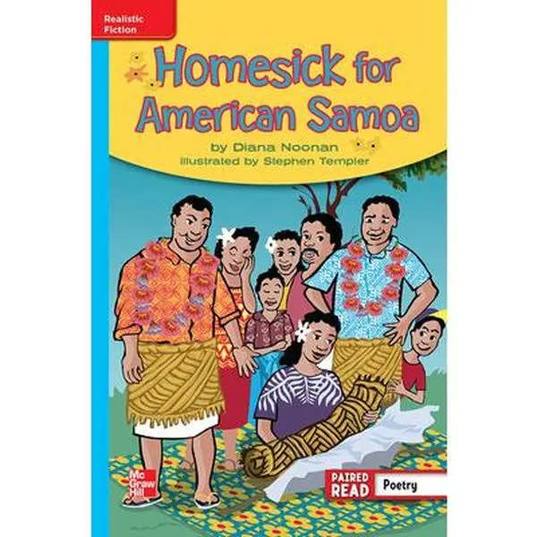 USED Book - Reading Wonders Leveled Reader Homesick for American Samoa: On-Level Unit 6 Week 5 Grade 4 by DONALD BEAR (Spiral-bound) - english
