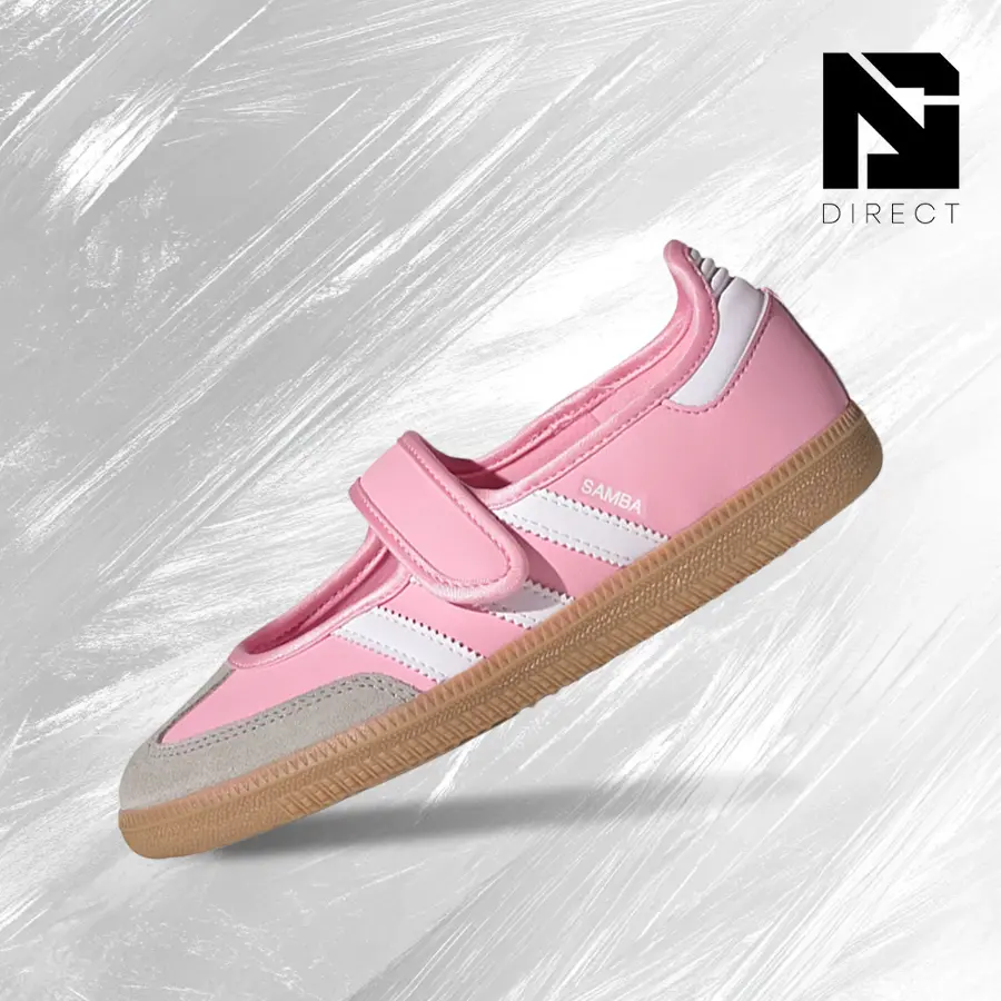 Adidas Samba JaneLight Pink Gum (GS)– Lifestyle Sneakers – Shoes For Youth/Women - Vintage -Spring & Summer-Inspired Running Shoes, Shock-Absorbing Comfort, Gym To Streetwear Casual Wear-back to school–JP9544