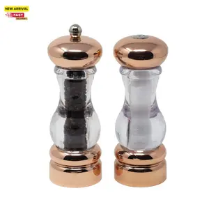 Kitchen essentials: 7" Del Norte copper-plated pepper mill and salt shaker are the perfect additions to any table Seasoning Set