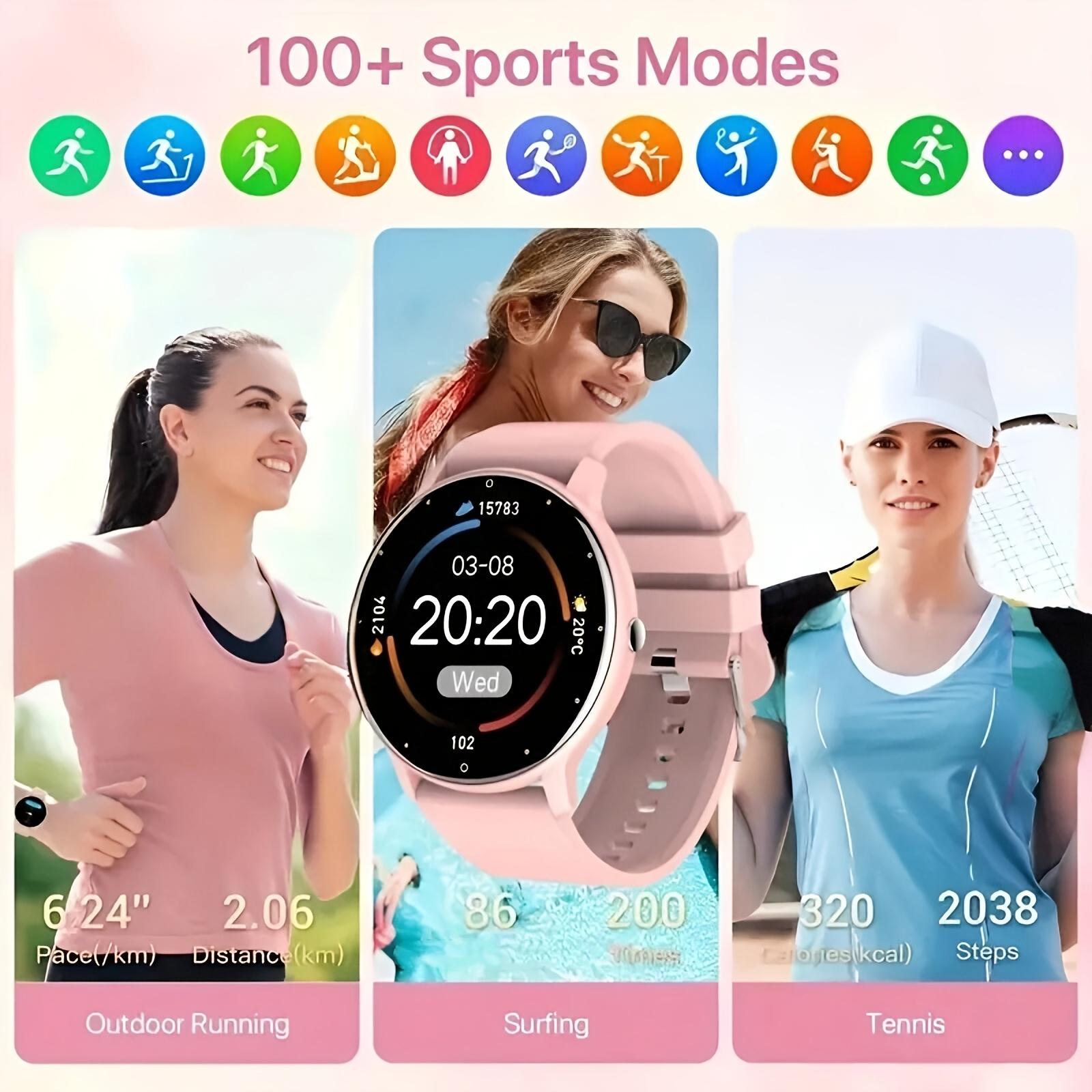 Brand new large-screen smart watch, supports Android/Apple systems, supports high-definition voice calls, equipped with various sports modes, suitable for exercise, outdoor activities, sleep monitoring, and daily wear.