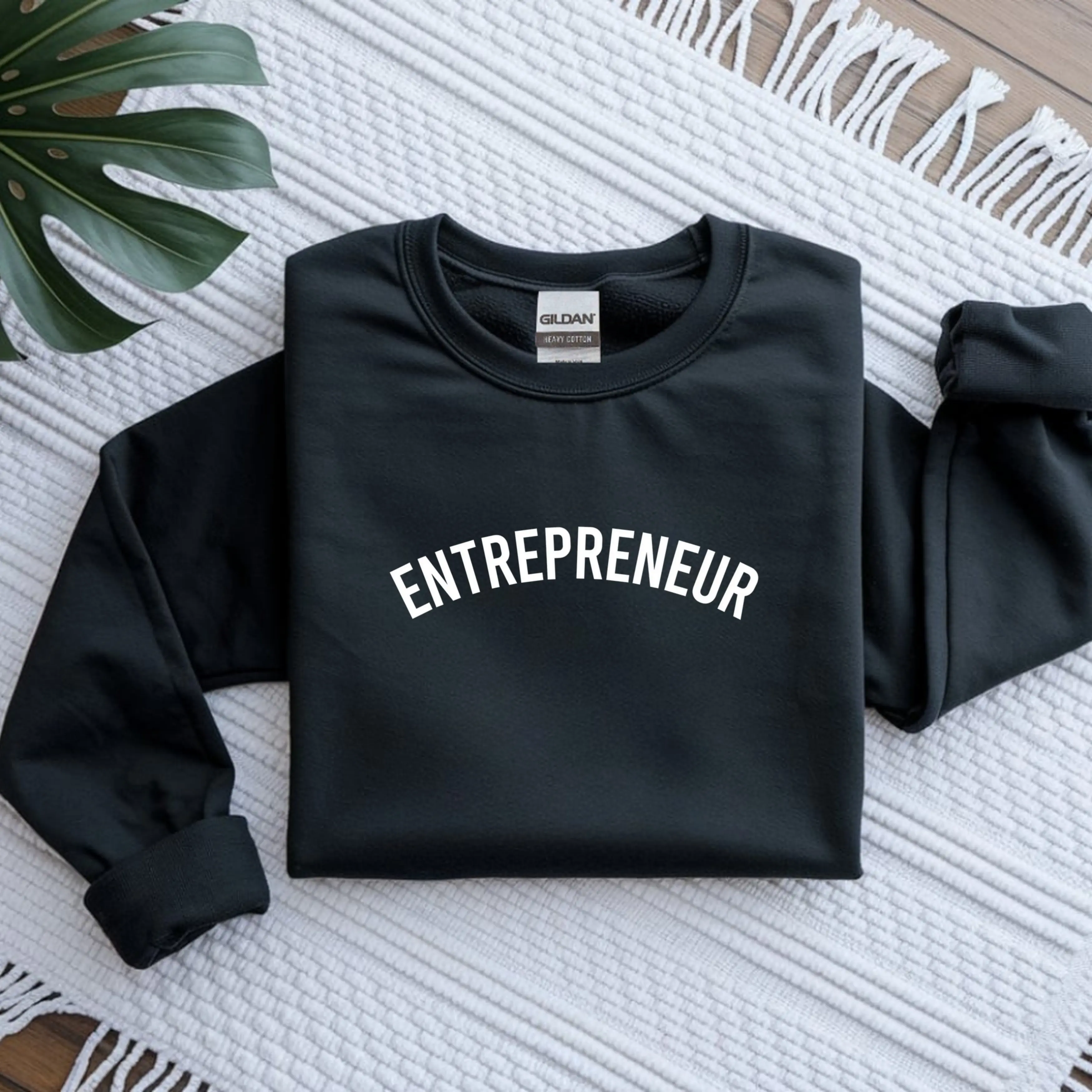 ENTREPRENEUR Sweatshirt, Proud Self Employed Sweatshirt, Small Business Owner Sweatshirt, Cute Sayings Graphic Apparel, Trendy Unisex Soft Everyday Sweatshirt, Subtle and Dainty Sweatshirt, Gildan...